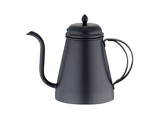 １８－８コーヒードリップポット　蓋付 ブラック　１０００cc