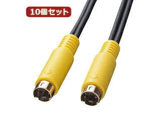 サンワサプライ 【10個セット】 サンワサプライ S端子ビデオケーブル KM-V7-10K2 KM-V7-10K2X10