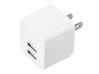 サンワサプライ 【5個仕掛ける】 サンワサプライ USB申し受ける器(2界面・足し加える2.4A・白いこと) ACA-IP44WX5