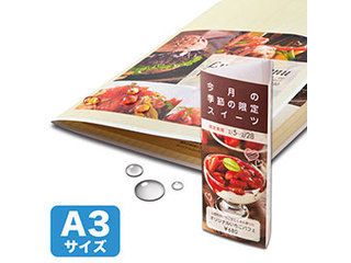 サンワサプライ 【5個書き割り】 サンワサプライ 色つやレーザ用 耐水紙・特厚 A3大きさ LBP-WPF22MDPN-A3X5