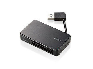 ELECOM エレコム 【3個書き割り】 エレコム USB3.0相応うメモリカードリーダー/有線テレビ納める型手合い MR3-K303BKX3