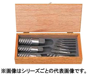 TRUSCO トラスコ中山 エキストラクターセット ラセン型 6本組 木箱入 EXS-1822