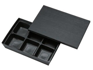 テーパー型貼箱 黒木目エンボス ＨＳＨ-80-55(25入) 6,326円