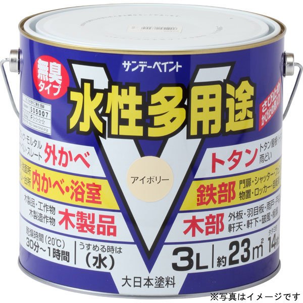 SUNDAY PAINT/サンデーペイント 水性多用途 ミルキーホワイト 3L