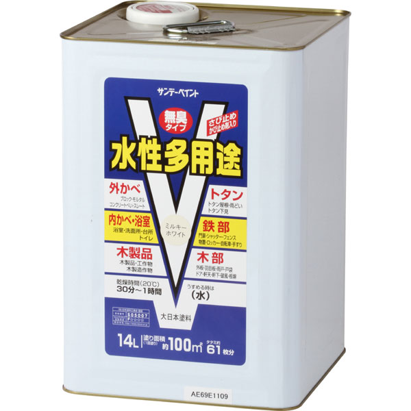 SUNDAY PAINT/サンデーペイント 水性多用途 ミルキーホワイト 14L|ムラウチ