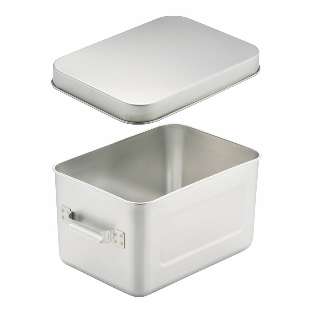 オオイ金属 １８－８保温・保冷バット　マイルドボックス／サラダ用　７ｌ（蓋付）００４