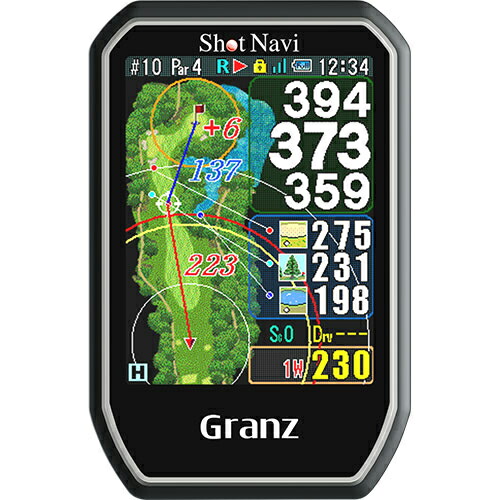 ショットナビ ゴルフ用GPSナビ Granz 【ブラック】 GranzBK｜ムラウチ