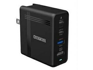 ADTEC アドテック PD充電器 74W対応 HDMI搭載 Type-C ケーブル付属 ブラック APD-V074AC2H-BK
