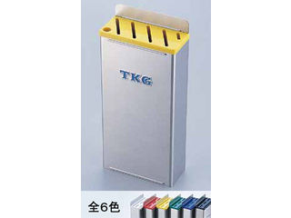 TKG 遠藤商事 【TKG】１８－８プラ板付カラーナイフラック 小 Ａタイプ 黄