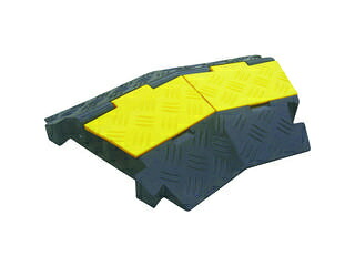 J.G.C. 日本緑十字社 ケーブルプロテクター 2系統タイプ/コーナー用 ケーブルガード2C(R) 400×250×45mm 286204
