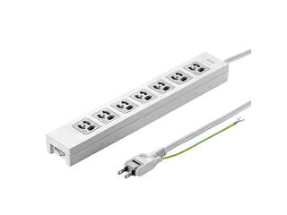 サンワサプライ 電源タップ 3P・7個口 5m TAP-F37-5ZSR
