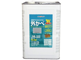 ATOM/アトムサポート 水性アクリルシリコン外壁 14L マイルドグレー