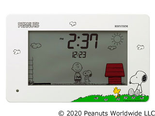 RHYTHM/リズム時計 8RDA79MS03　アラームデジタルR79 スヌーピー　キャラクター目覚まし時計 （C）2020 Peanuts Worldwide LLC