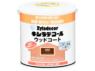 大阪ガスケミカル Xyladecor/キシラデコール 水性キシラデコール ウッドコート チーク 3.4L