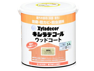 大阪ガスケミカル Xyladecor/キシラデコール 水性キシラデコール ウッドコート ライトアイボリー 3.4L