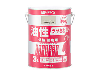 Kanpe Hapio カンペハピオ 油性ツヤあり建物用PRO パールグレー 3L