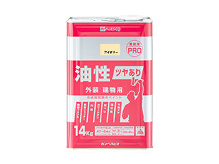 Kanpe Hapio カンペハピオ 油性ツヤあり営造物用PRO 象牙色 14K DIY・工具-塗料缶・ペンキ