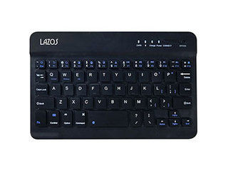 Lazos 【10個セット】 Lazos Bluetoothキーボード ブラック L-BTK-BX10
