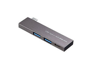 サンワサプライ 【5個セット】 サンワサプライ USB Type-C 3ポートスリムハブ USB-3TCH22SNX5