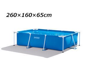 INTEX/インテックス レクタングラーフレームプール 260x160x65cｍ 28271