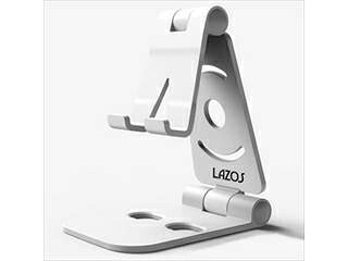 Lazos 20個セット Lazos 卓上スマホスタンド ホワイト L-SPS-WX20