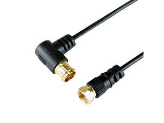 HORIC 5個セット HORIC 極細アンテナケーブル 10m ブラック L字差込式/ネジ式コネクタ HAT100-255LSBKX5 7,547円