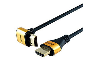 HORIC 【5個セット】ホーリック HDMIケーブル L型270度 1m ゴールド HL10-568GDX5