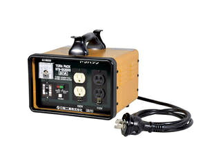 NICHIDO 日動実業 変圧器 降圧専用虎容器に並べる 地びた照合のしるし役立つこと付 2KVA 過厄介なもの短絡保護すること兼用ブレーカー付 NTB-EK200D