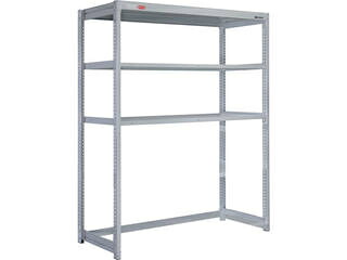 【組立・輸送等の都合で納期に1週間以上かかります】 TRUSCO/トラスコ中山 【代引不可】TUG200型軽中量棚 下段開放型 1240X474XH1800 3段 TUG200-SB64S-3|ムラウチ