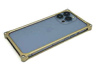 GILD design/ギルド絵図面 ソリッドバンパー for iPhone 13/13 Pro GI-431CG 三鞭酒ゴールド 液晶保護フィルム-スマートフォン・タブレット-スマートフォン・携帯電話アクセサリー