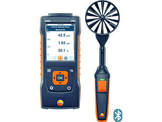 【組立・輸送等の都合で納期に3週間以上かかります】 testo テストー 【代引不可】100mmベーン式風速計 testo 440 0563 4403|ムラウチ