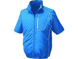 KUCHOFUKU/空調服 ポリ製半袖ウエアのみ ブルー 5Lサイズ KU91720-C04-S7
