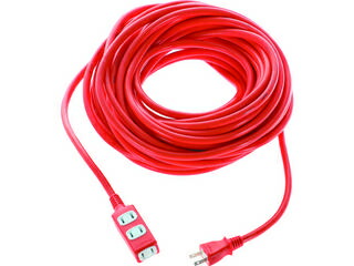 TRUSCO/トラスコ中山 ソフトタイププラグ 3個口タップ型 20m オレンジ TRIS15-203-O