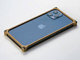 ギルド絵図面 ソリッドバンパー for iPhone 12 Pro Max  シグネイチャーゴールド GI-430SG スマートフォン・携帯電話アクセサリー-液晶保護フィルム-スマートフォン・タブレット