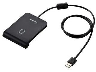 ELECOM エレコム 非当たること式集積回路カードリーダライタ/有線テレビ1m/黒いこと MR-ICA001BK