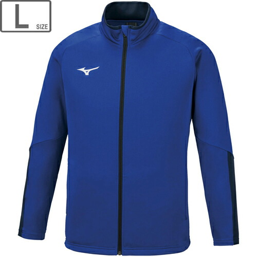 ミズノ mizuno ソフトニットジャケット Lサイズ (サーフブルー×ネイビー) 32MC1160-25 の商品写真