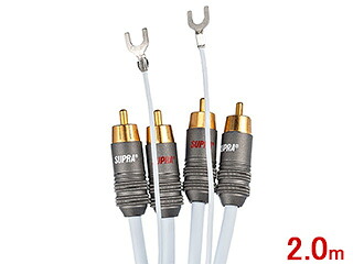 SUPRA スープラ PHONO 2RCA 2.0m 御機嫌コストパフォーマンス フォノケーブル