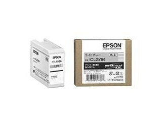 EPSON エプソン SC-PX1VL用 インクカートリッジ（ライトグレー） ICLGY96