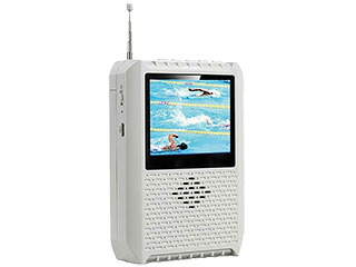 WINTECH 廣華物産 TVR-L37 2.8インチ液晶付きポータブルワンセグテレビ(AM/FM搭載) TVRL37|ムラウチ