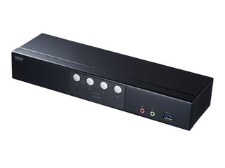 サンワサプライ DisplayPort相応うマイコン自動小銃うつり変わり器(4:1) SW-KVM4HDPU