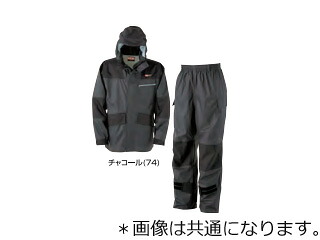 KAJIMEIKU カジメイク 御役目雨合羽 KM-001 暗灰色(74) 4L その他-作業着・作業服-DIY・工具