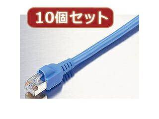ELECOM エレコム 【10個書き割り】 エレコム EU RoHS申し付ける標準尺度 飾り気の無い荷造りSTP有線テレビ LD-CTS1/RSX10