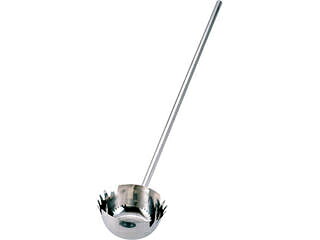 MT18-8パイプ柄麺杓子18cm　1m柄