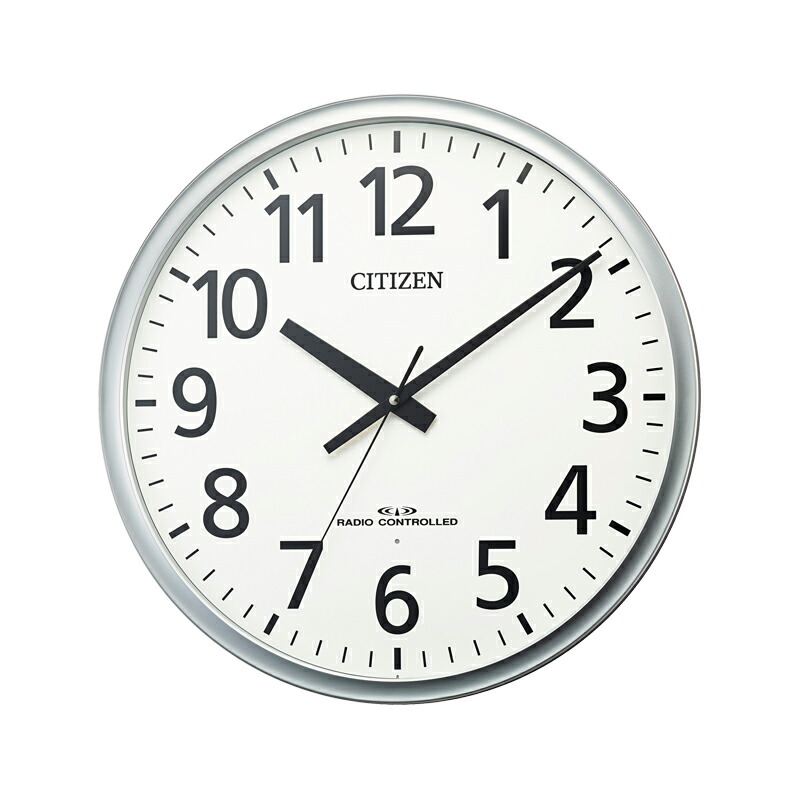 CITIZEN/シチズン 8MY547019 電波掛時計　飛散防止処理風防ガラス 直径500mm 連続秒針