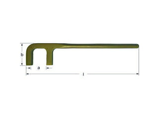 AMPCO アンプコ 防爆バルブウィールフック角型 250mm CX1250B