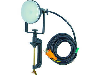 TRUSCO/トラスコ中山 LED投光器 DELKURO バイスタイプ 20W 10m アース付 2芯3芯両用タイプ RTLE-210EP-V