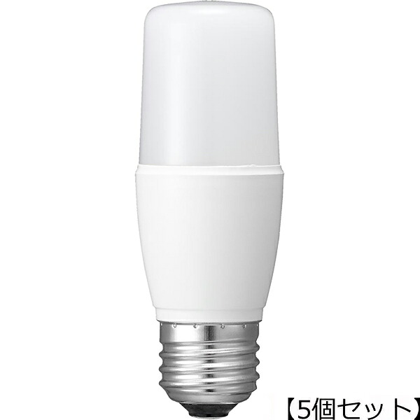 YAZAWA 【5個仕かける】YAZAWA T形LED 60W形 E26 白熱電球色 LDT8LGX5 その他-ライト・照明器具-インテリア・寝具・収納