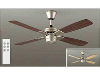 DAIKO/大光電機 ASN-010S シーリングファン シルバーサテン塗装 (表面：ダーク/裏面：ホワイトウッド色)