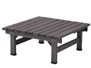 住まいスタイル デッキ縁台90X90 SST-DEC-9090 DBR ダークブラウン 同梱注文不可 カード払い限定 沖縄・北海道・離島お届け並びに時間指定不可|ムラウチ