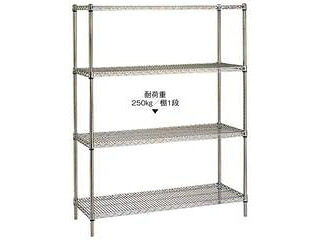 ERECTA エレクター 【代引不可】18－8　ステンレスエレクターシェルフ　5段　ＰＳ1900×ＳＭＳ760